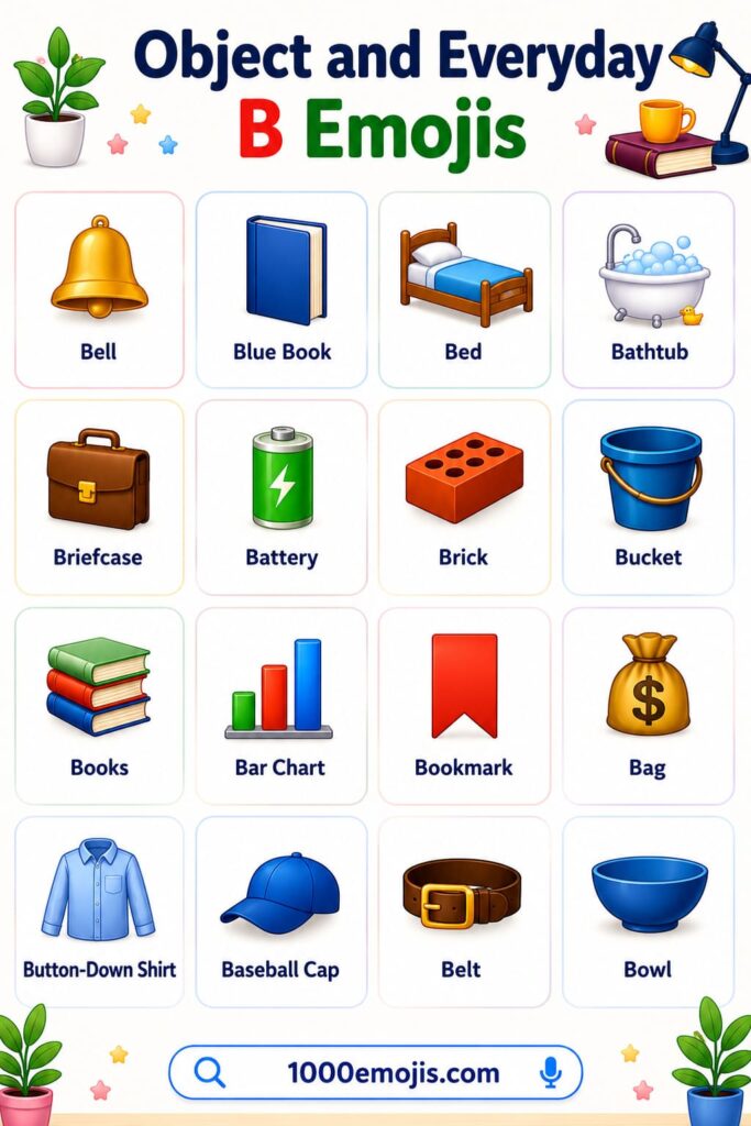 Object and Everyday B Emojis