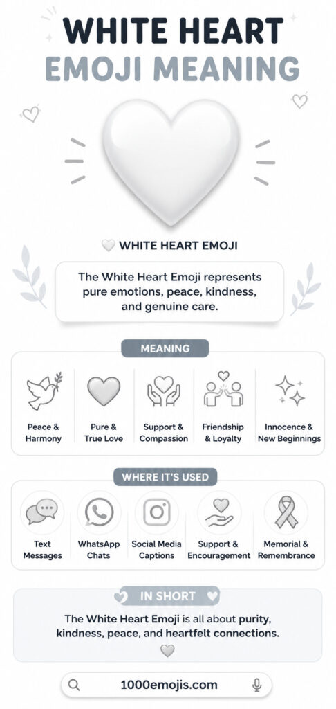 White Heart Emoji Meaning