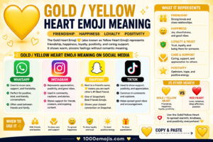 Gold Heart Emoji Mean
