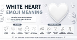 White Heart Emoji Meanings on WhatsApp, Texting, and Friendship