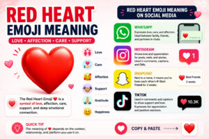 What Does Red Heart Emoji Mean